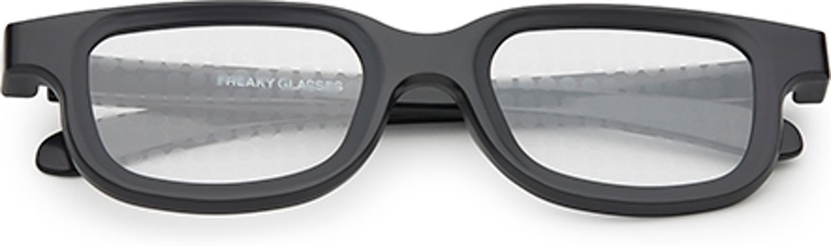 Freaky Glasses original spacebril polygon effect | zwart